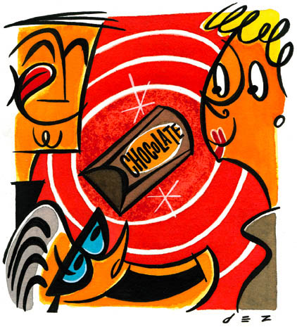 Chocolate - editorial illustration