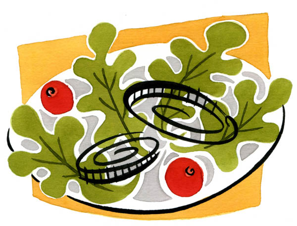 Salad - editorial illustration